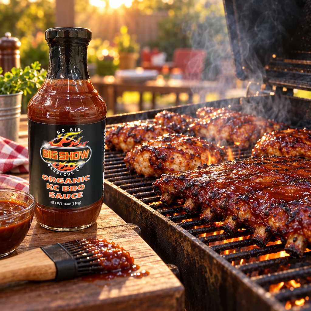 Big Show BBQ grilling chicken and ribs