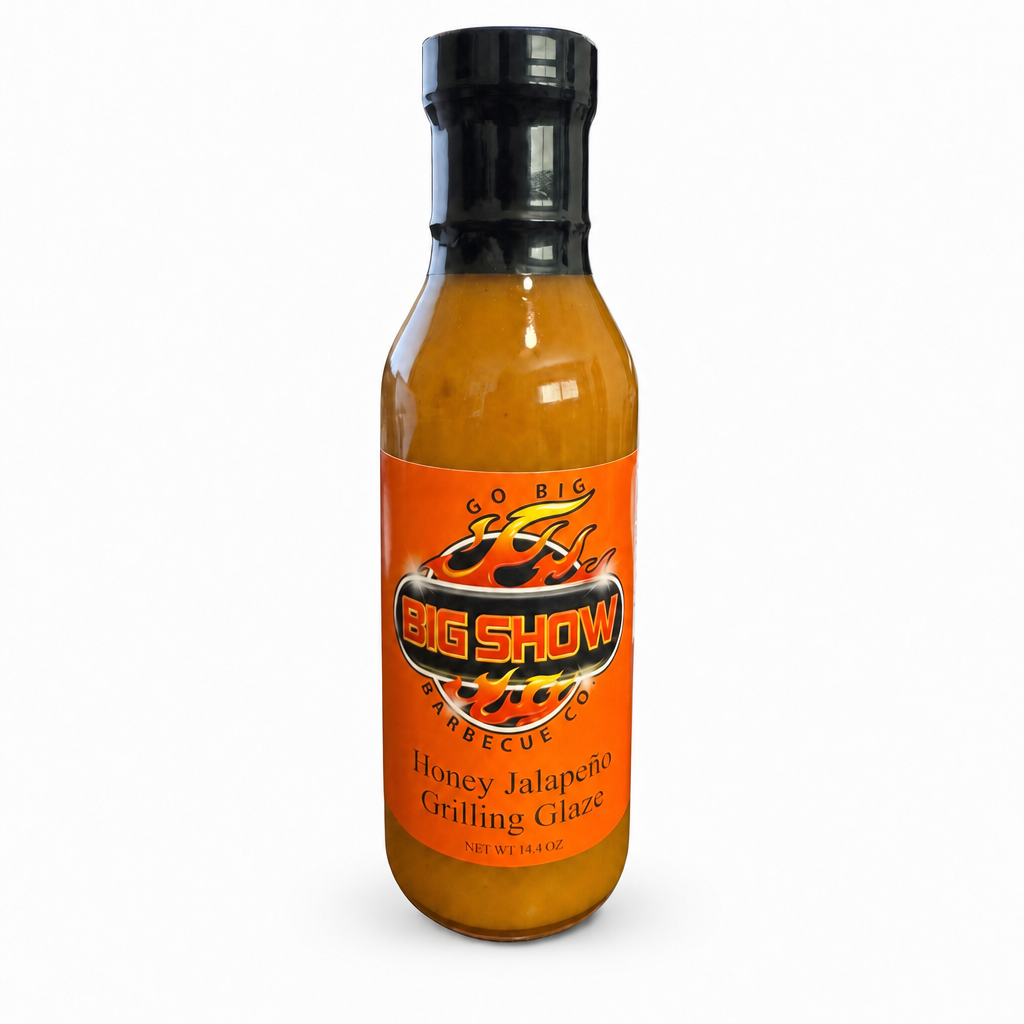 BigShow BBQ Honey Jalapeño Grilling Glaze, 14.4 oz bottle