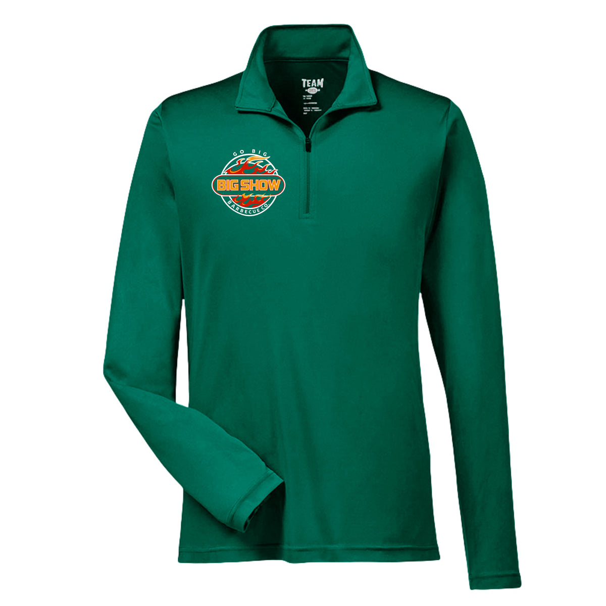 BigShow BBQ mens performance quarter-zip pullover – Sport Forest